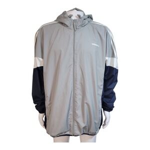 Adidas Originals Vintage Rare Jacket Windbreaker Skater Gray XL Colorblock Men's